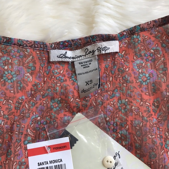 XX SOLDXX NWT American Rag Hi Low Floral Tank Top - Picture 3 of 5